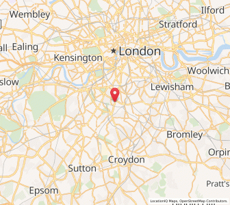 Map of Streatham Hill, EnglandEngland