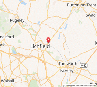 Map of Streethay, EnglandEngland