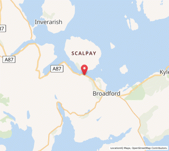 Map of Strollamus, ScotlandScotland
