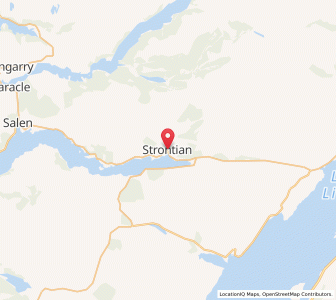 Map of Strontian, ScotlandScotland