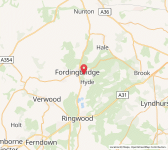 Map of Stuckton, EnglandEngland