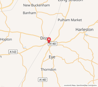 Map of Stuston, EnglandEngland