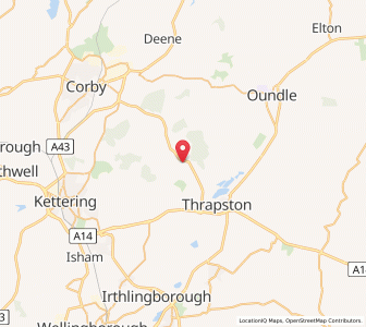 Map of Sudborough, EnglandEngland