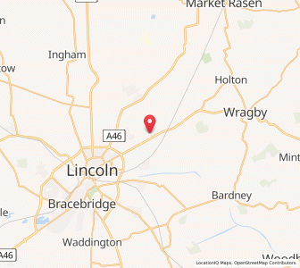 Map of Sudbrooke, EnglandEngland