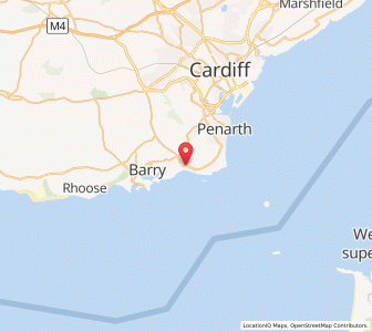 Map of Sully, WalesWales