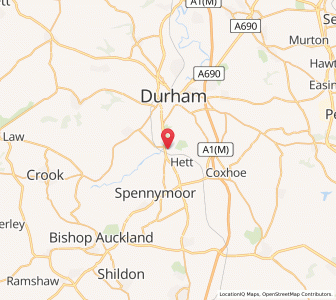 Map of Sunderland Bridge, EnglandEngland