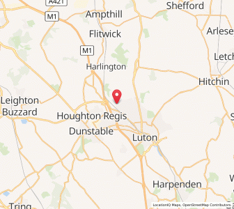 Map of Sundon Park, EnglandEngland