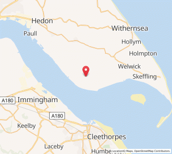 Map of Sunk Island, EnglandEngland