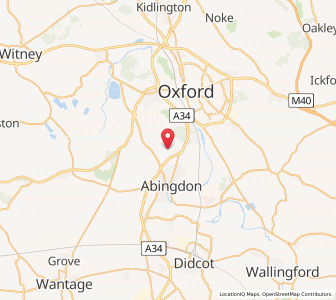 Map of Sunningwell, EnglandEngland