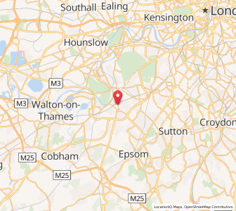 Map of Surbiton, EnglandEngland