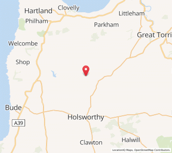 Map of Sutcombe, EnglandEngland