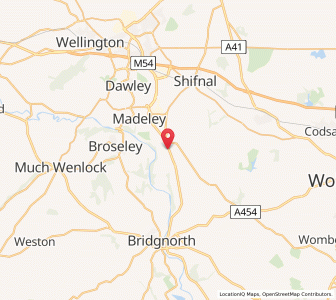 Map of Sutton Maddock, EnglandEngland