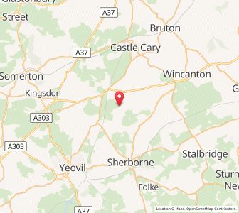 Map of Sutton Montis, EnglandEngland
