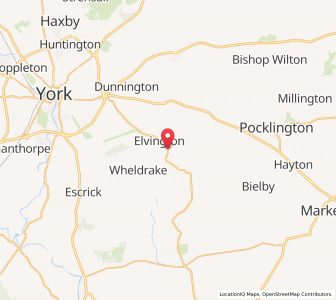 Map of Sutton upon Derwent, EnglandEngland