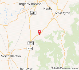Map of Swainby, EnglandEngland