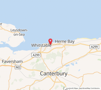 Map of Swalecliffe, EnglandEngland