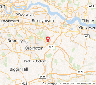 Map of Swanley, EnglandEngland