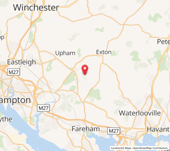 Map of Swanmore, EnglandEngland