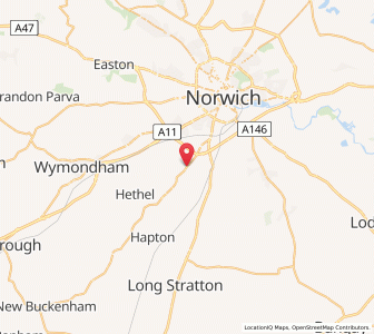 Map of Swardeston, EnglandEngland