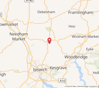 Map of Swilland, EnglandEngland