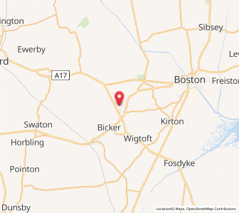 Map of Swineshead, EnglandEngland
