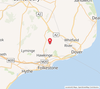 Map of Swingfield, EnglandEngland