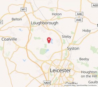 Map of Swithland, EnglandEngland