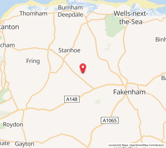 Map of Syderstone, EnglandEngland
