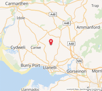 Map of Sylen, WalesWales