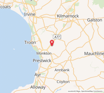 Map of Symington, ScotlandScotland
