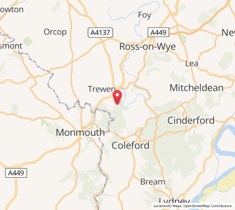 Map of Symonds Yat, EnglandEngland
