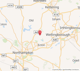 Map of Sywell, EnglandEngland