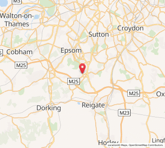 Map of Tadworth, EnglandEngland