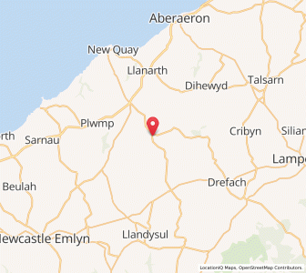 Map of Tal-gareg, WalesWales