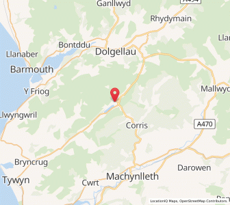 Map of Tal-y-llyn, WalesWales