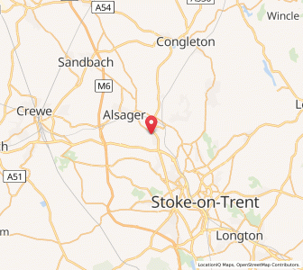 Map of Talke, EnglandEngland