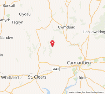 Map of Talog, WalesWales