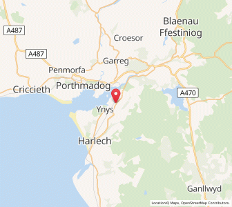 Map of Talsarnau, WalesWales
