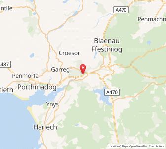 Map of Tan-y-Bwlch, WalesWales