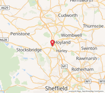 Map of Tankersley, EnglandEngland
