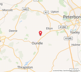 Map of Tansor, EnglandEngland