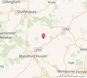 Map of Tarrant Gunville, EnglandEngland