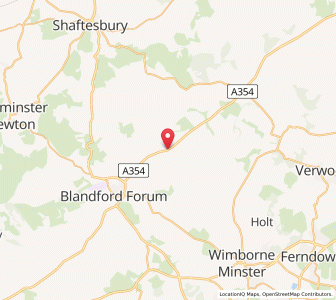 Map of Tarrant Hinton, EnglandEngland