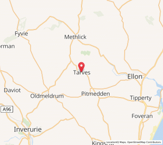 Map of Tarves, ScotlandScotland