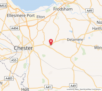 Map of Tarvin, EnglandEngland
