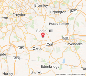 Map of Tatsfield, EnglandEngland