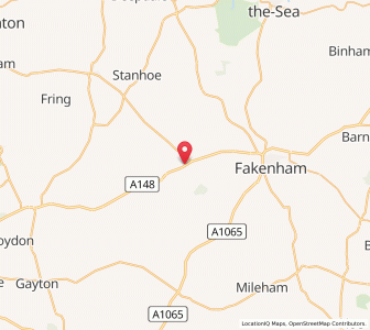 Map of Tattersett, EnglandEngland
