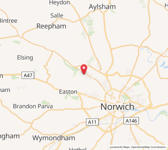 Map of Taverham, EnglandEngland