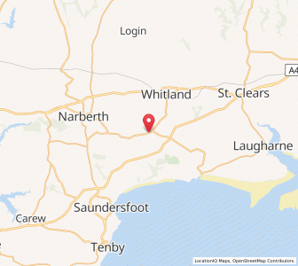 Map of Tavernspite, WalesWales