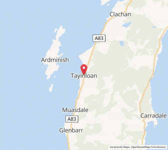 Map of Tayinloan, ScotlandScotland